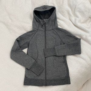 Lululemon Scuba Hoodie Size 6 - Heather Black/Grey